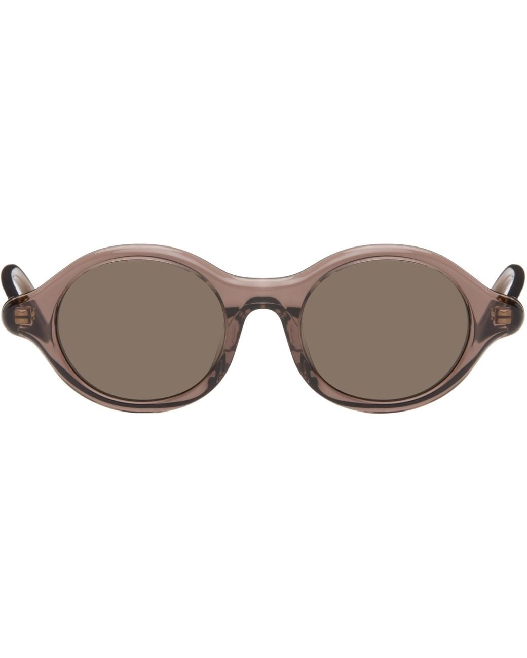 Loewe Brown Slim Round Sunglasses