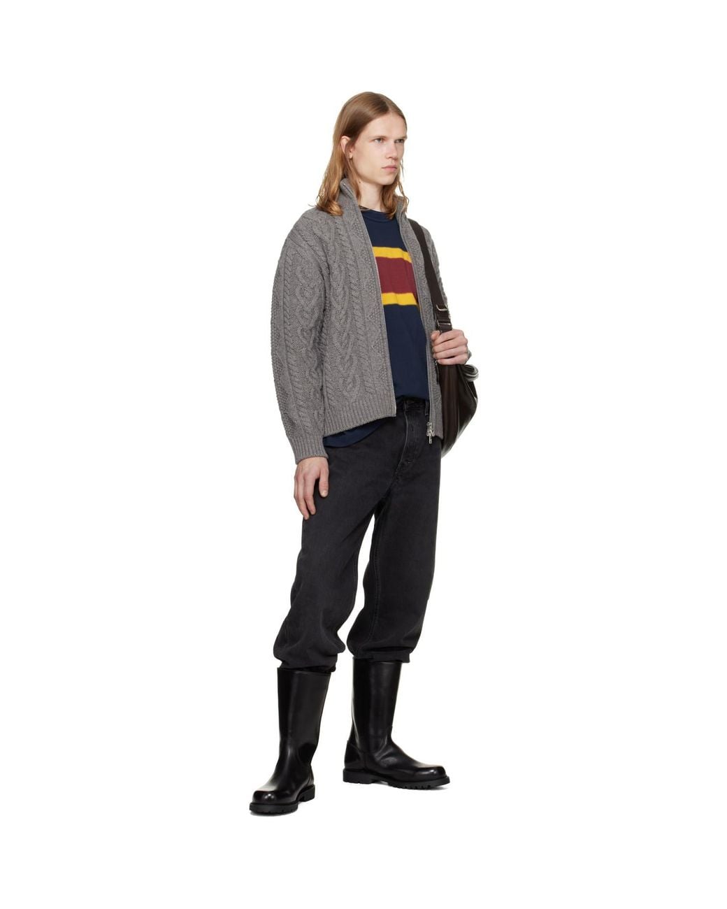 Rier Black Ludwig Reiter Edition Biker Boots for men