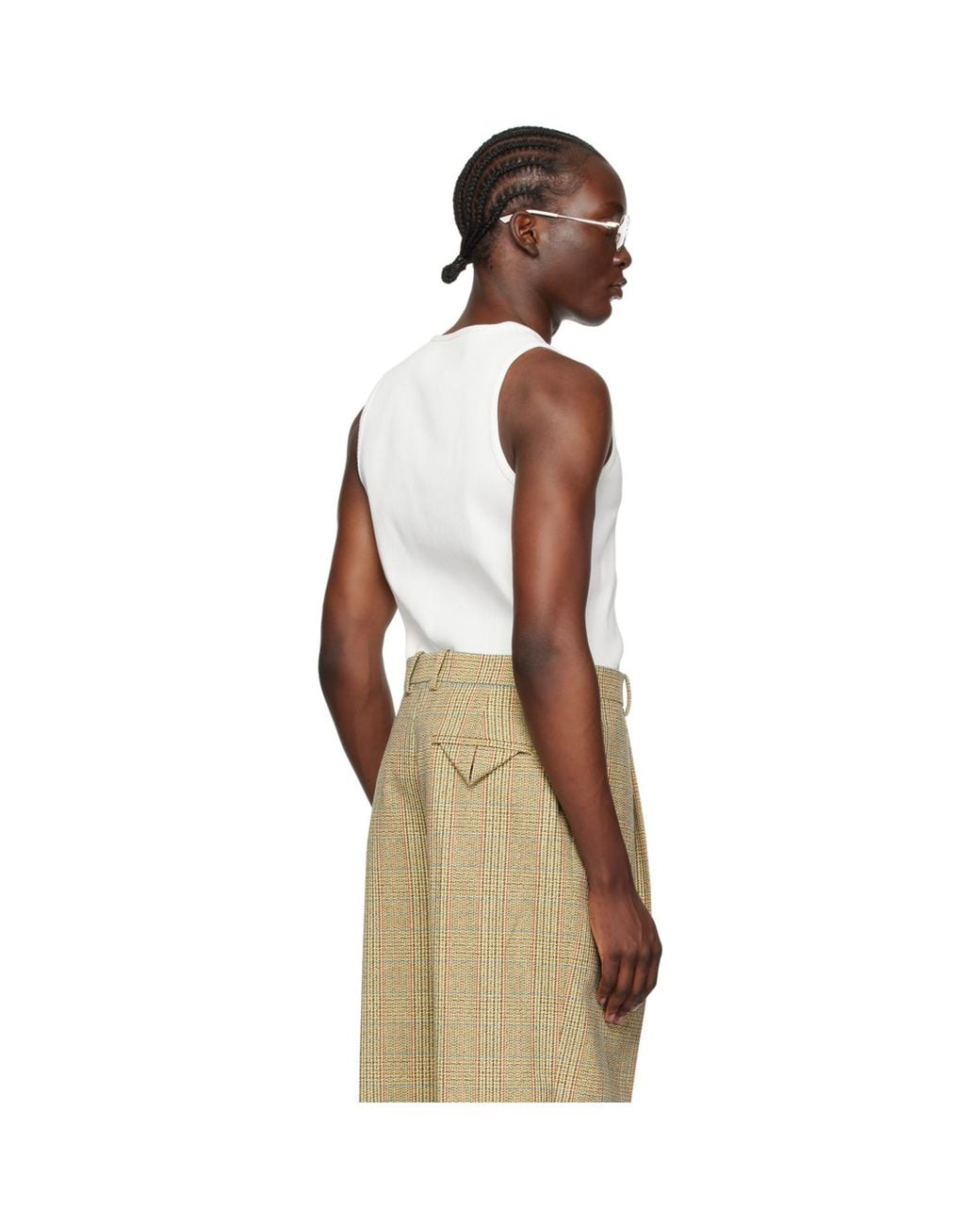 Bottega Veneta Multicolor Off- Rib Tank Top for men