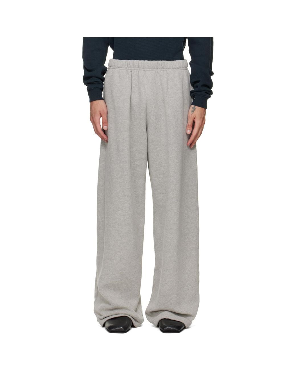 Les Tien Gray Heavyweight Party Sweatpants for men