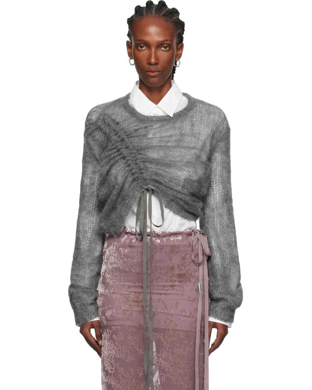 Ann Demeulemeester Zinaida Drawstring Sweater | Lyst