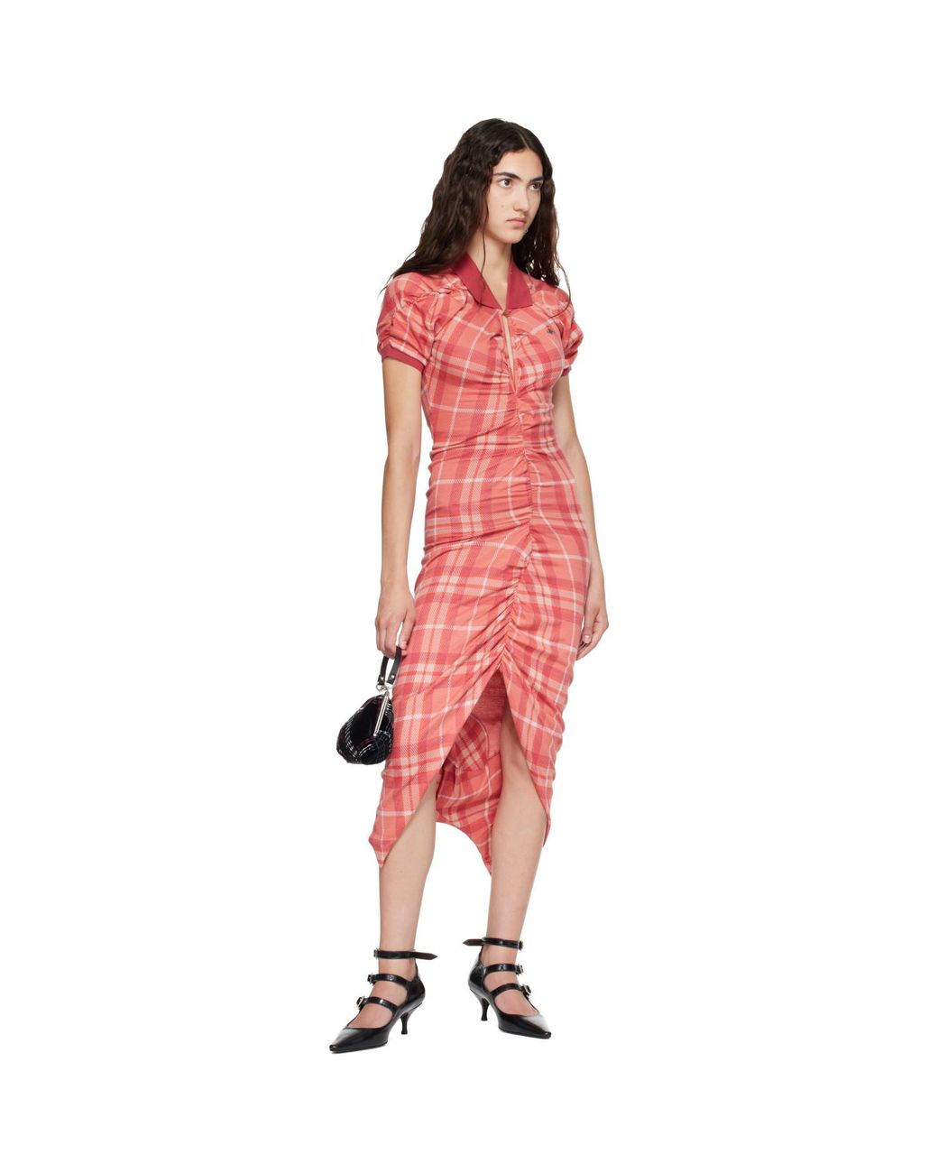 Vivienne Westwood Red Pulling Midi Dress