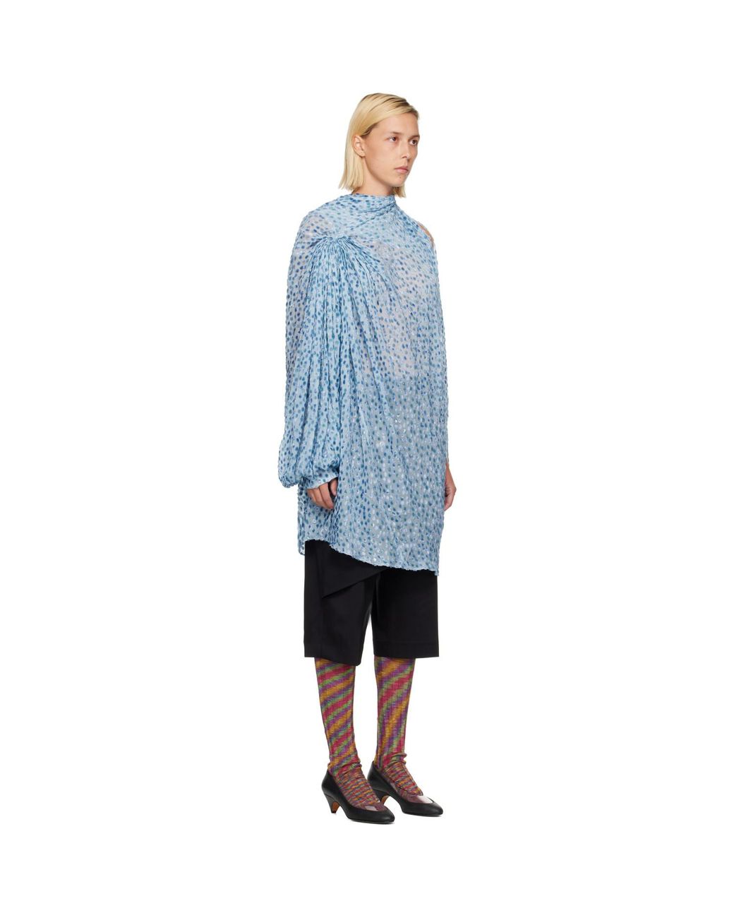 Kiko Kostadinov Blue Caspian Minidress