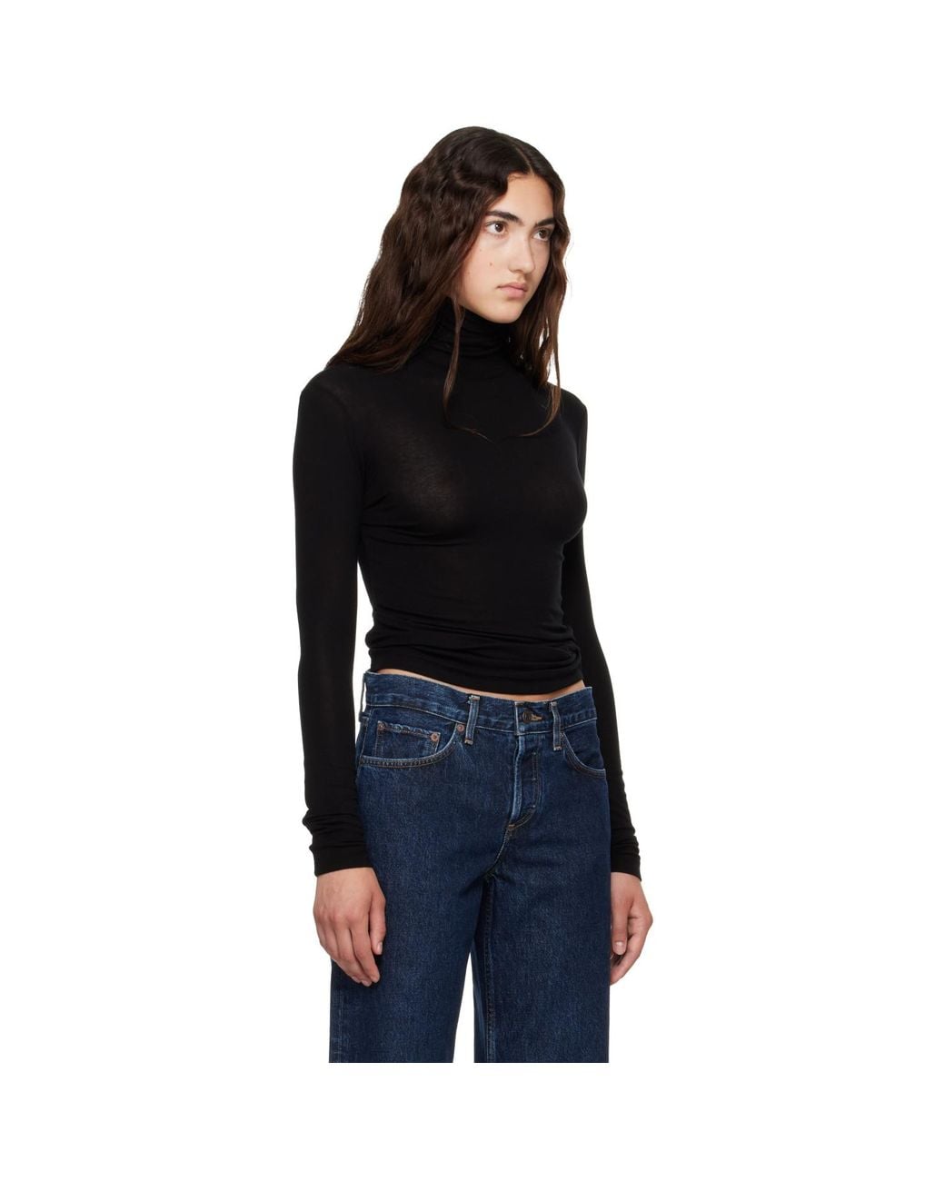 Agolde Black Ae Pascale Turtleneck
