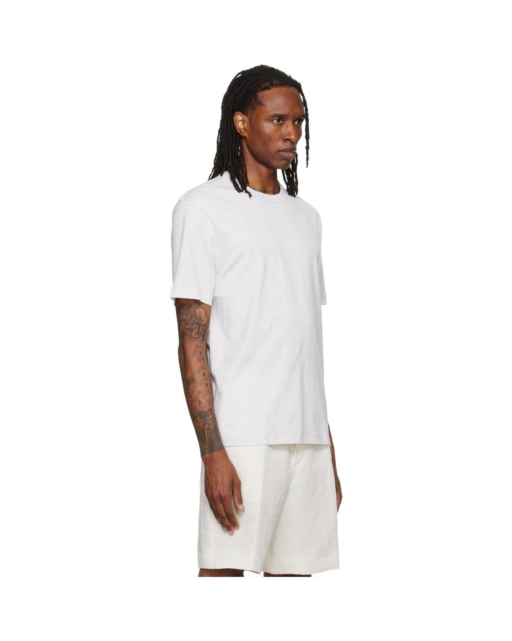 Boss White Three-Pack Crew-Neck Cotton T-Shirts for men