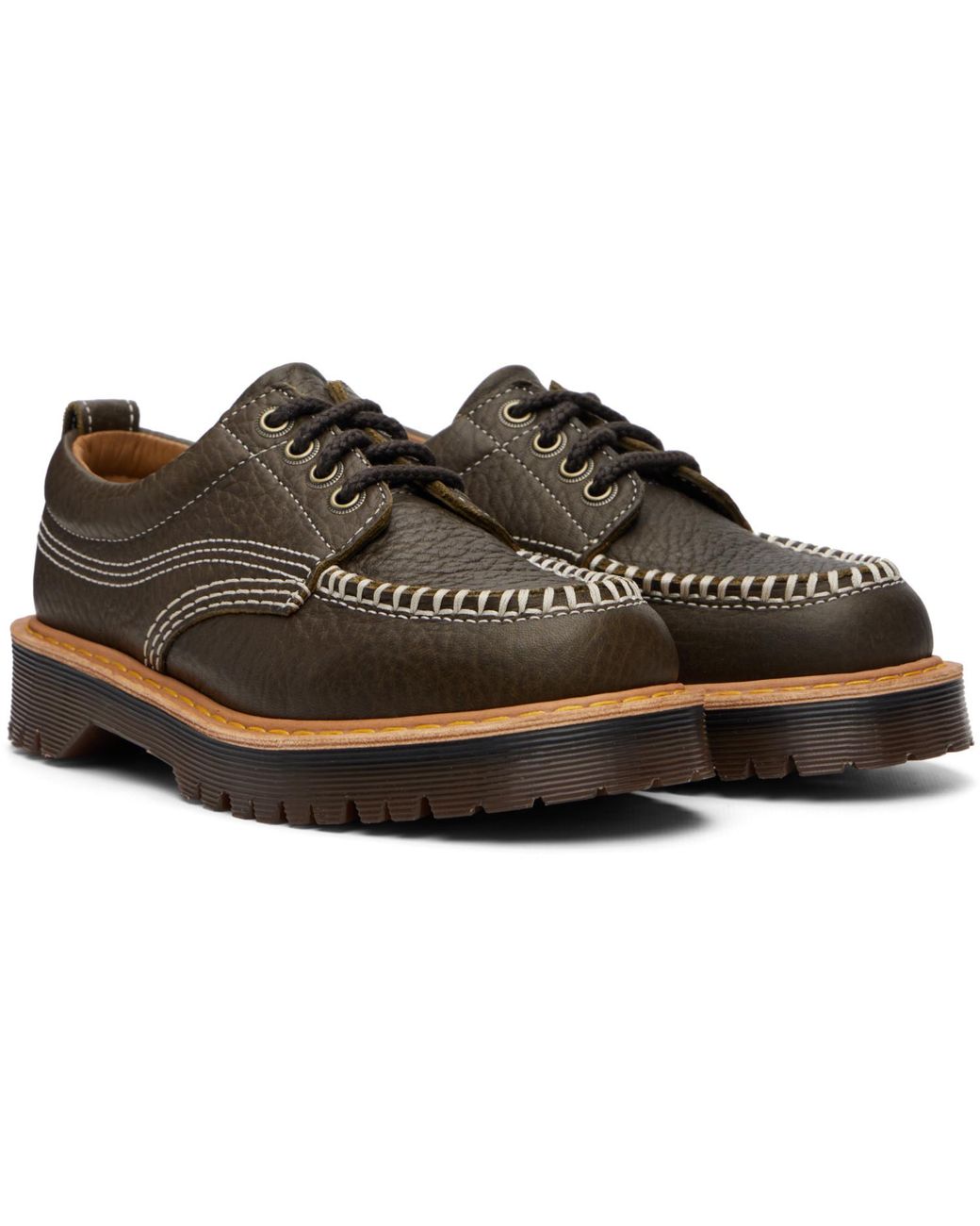 Dr. Martens Brown Khaki Lowell Derbys for men