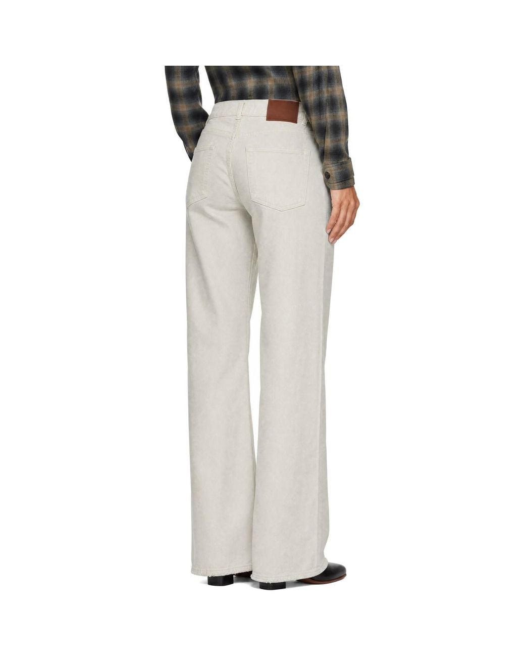 Our Legacy White Full Cut Jeans