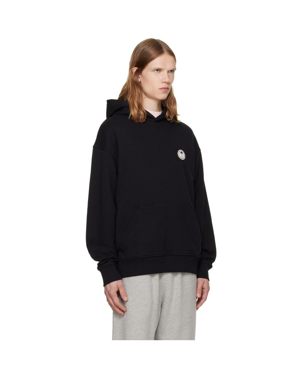 Palm Angels Black Palm Tree Regular Hoodie for men