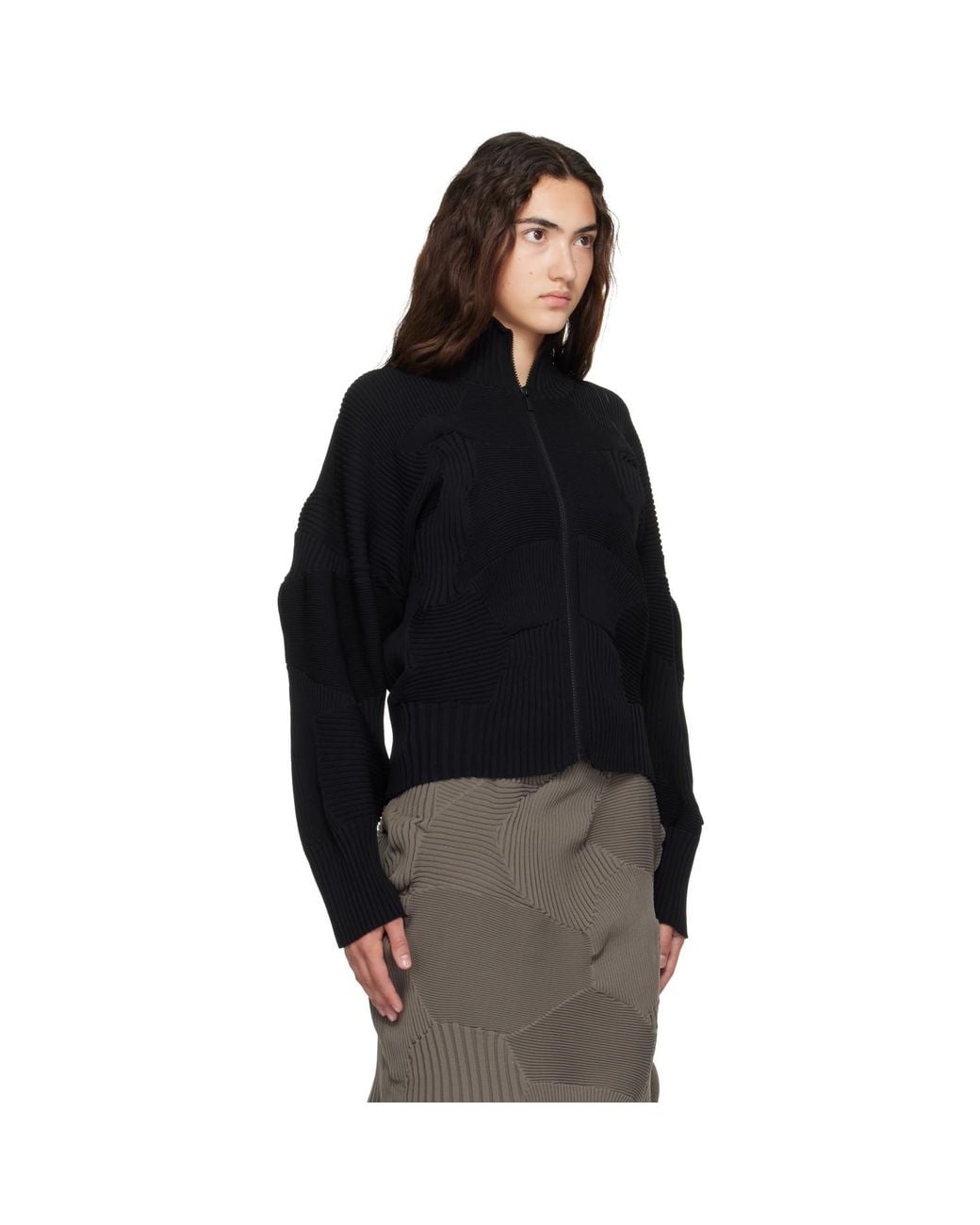 Issey Miyake Black Kone Kone Jacket