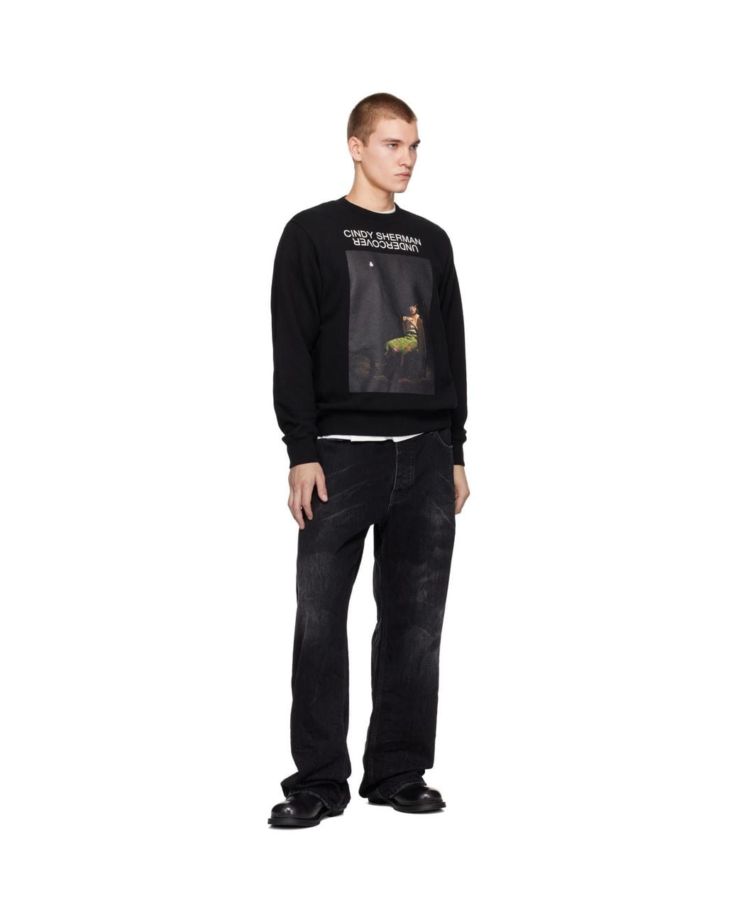 Undercover Black Cindy Sherman Sweatshirt for men