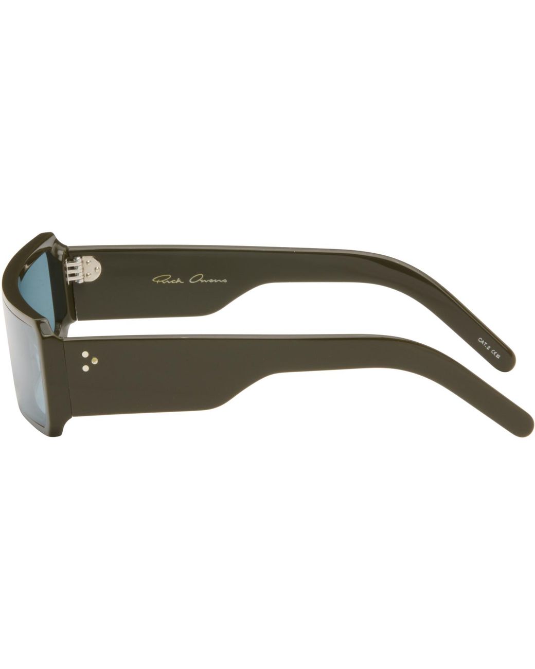 Rick Owens Black Khaki Gethshades Sunglasses for men