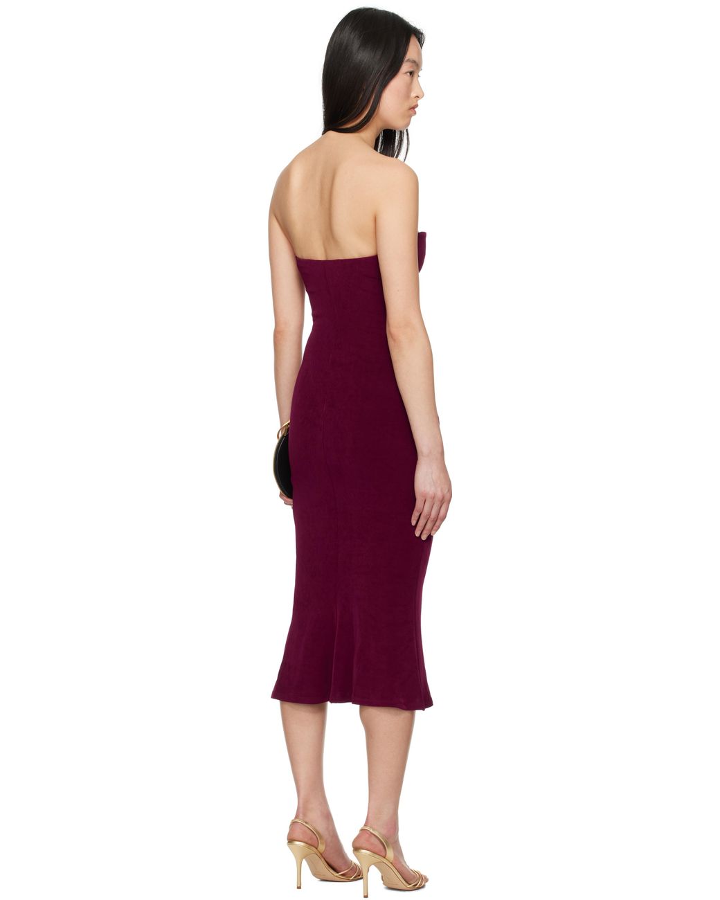 knee length dresses for ladies Naked Tube Midi Dress – Naked Wardrobe