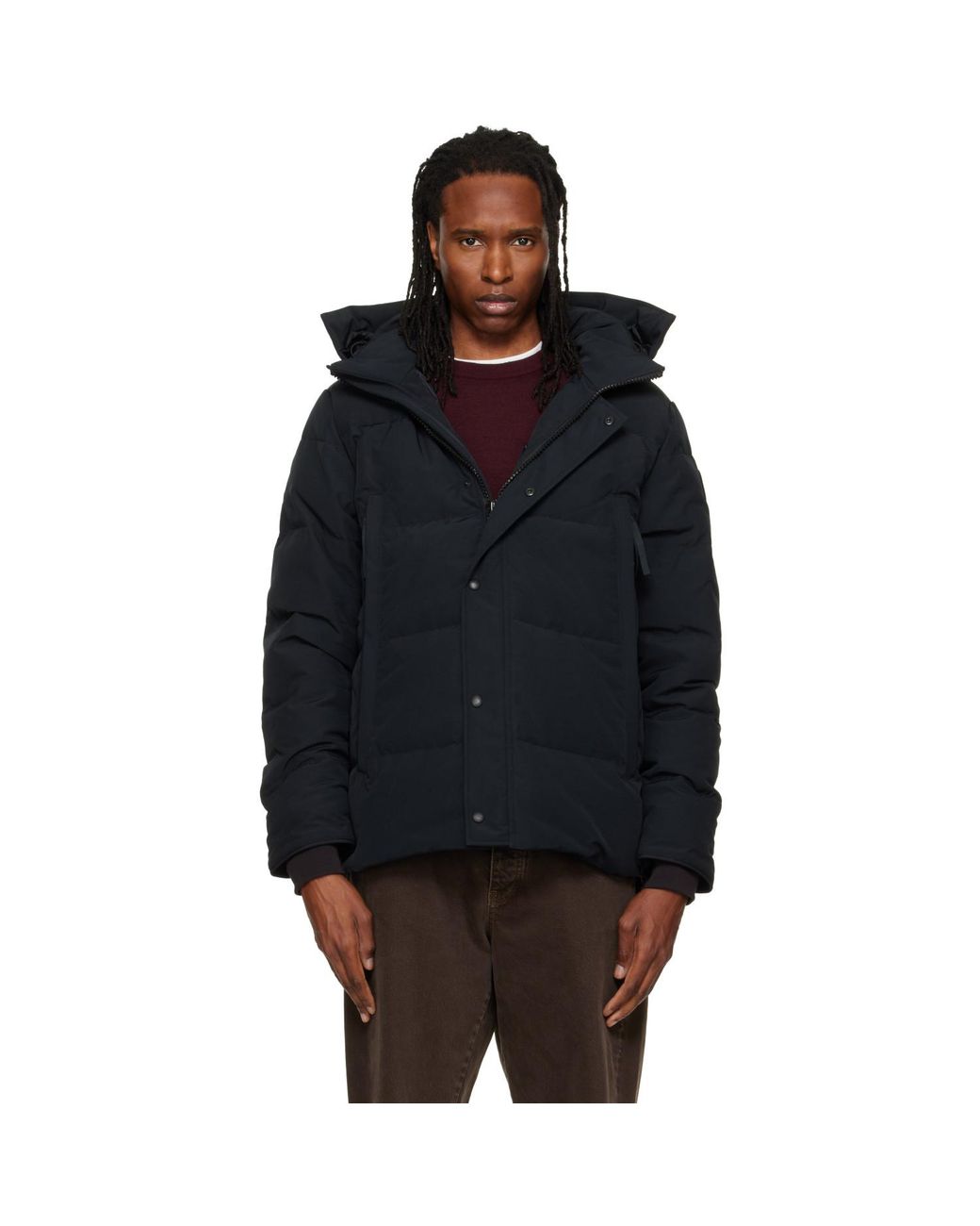 Canada Goose Black Wyndham Down Coat for men