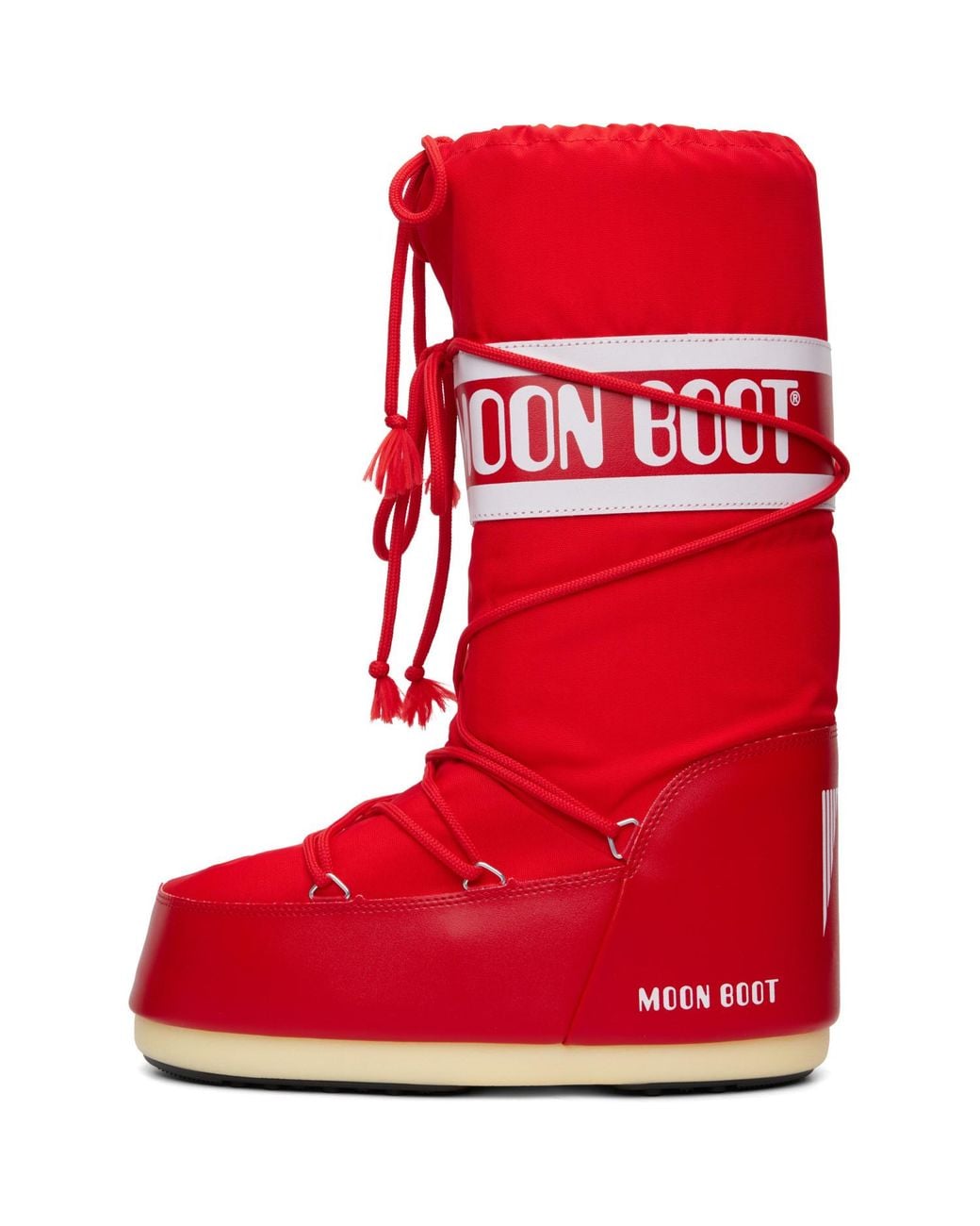 Moon Boot Red Icon Nylon Boots for men