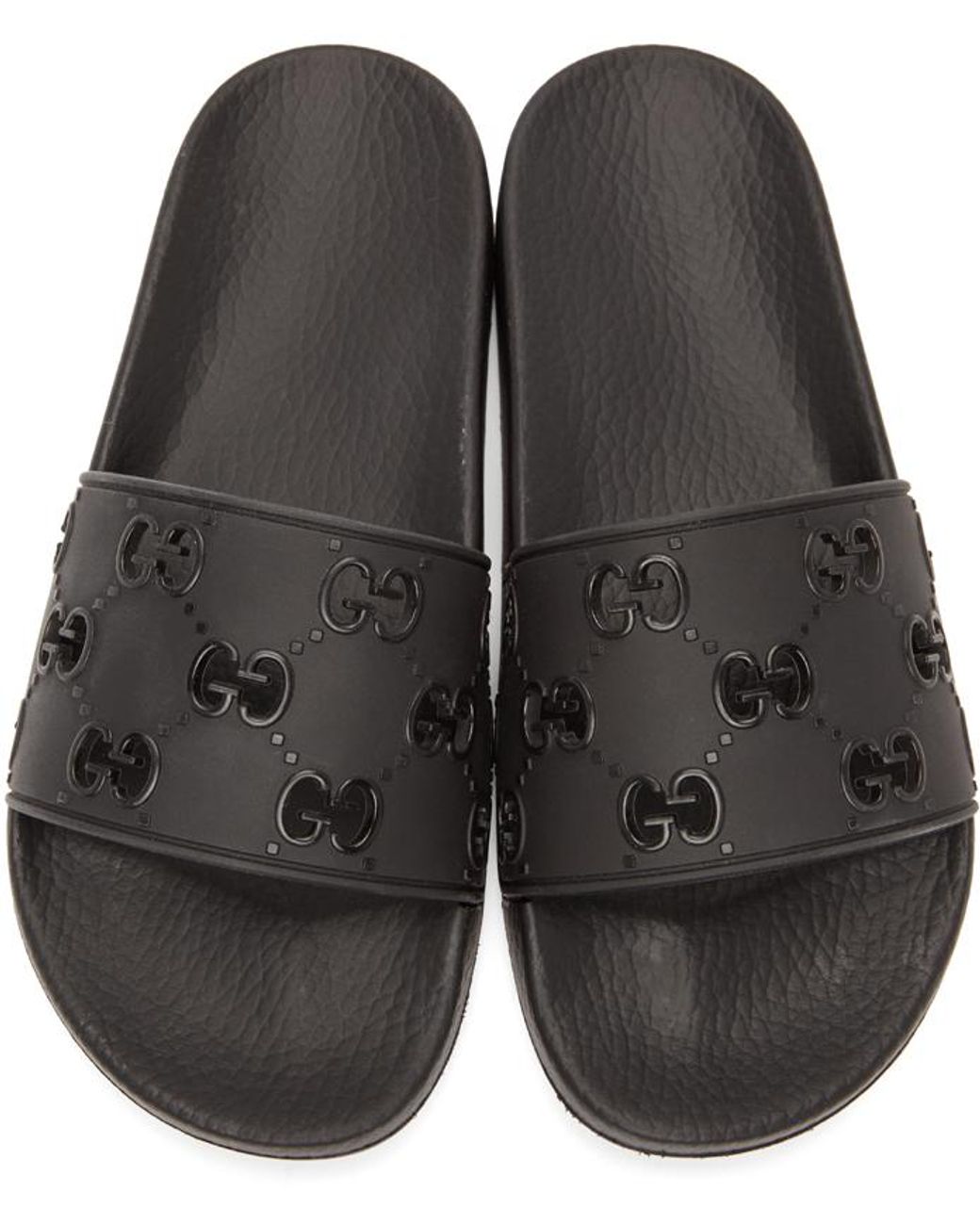 gucci white gg slides