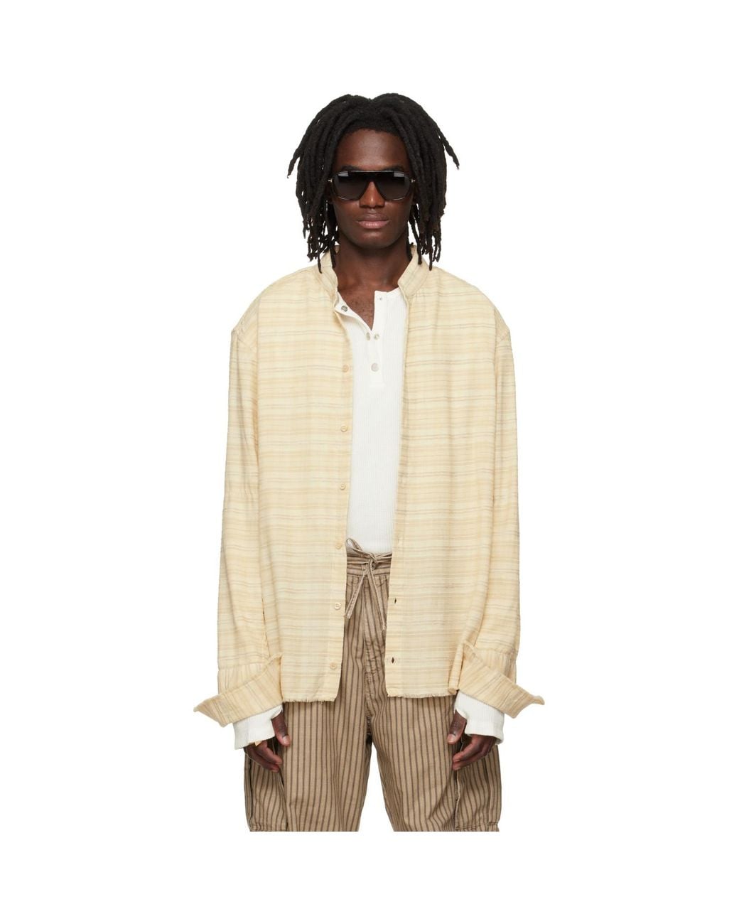 424 Natural Flannel Shirt for men