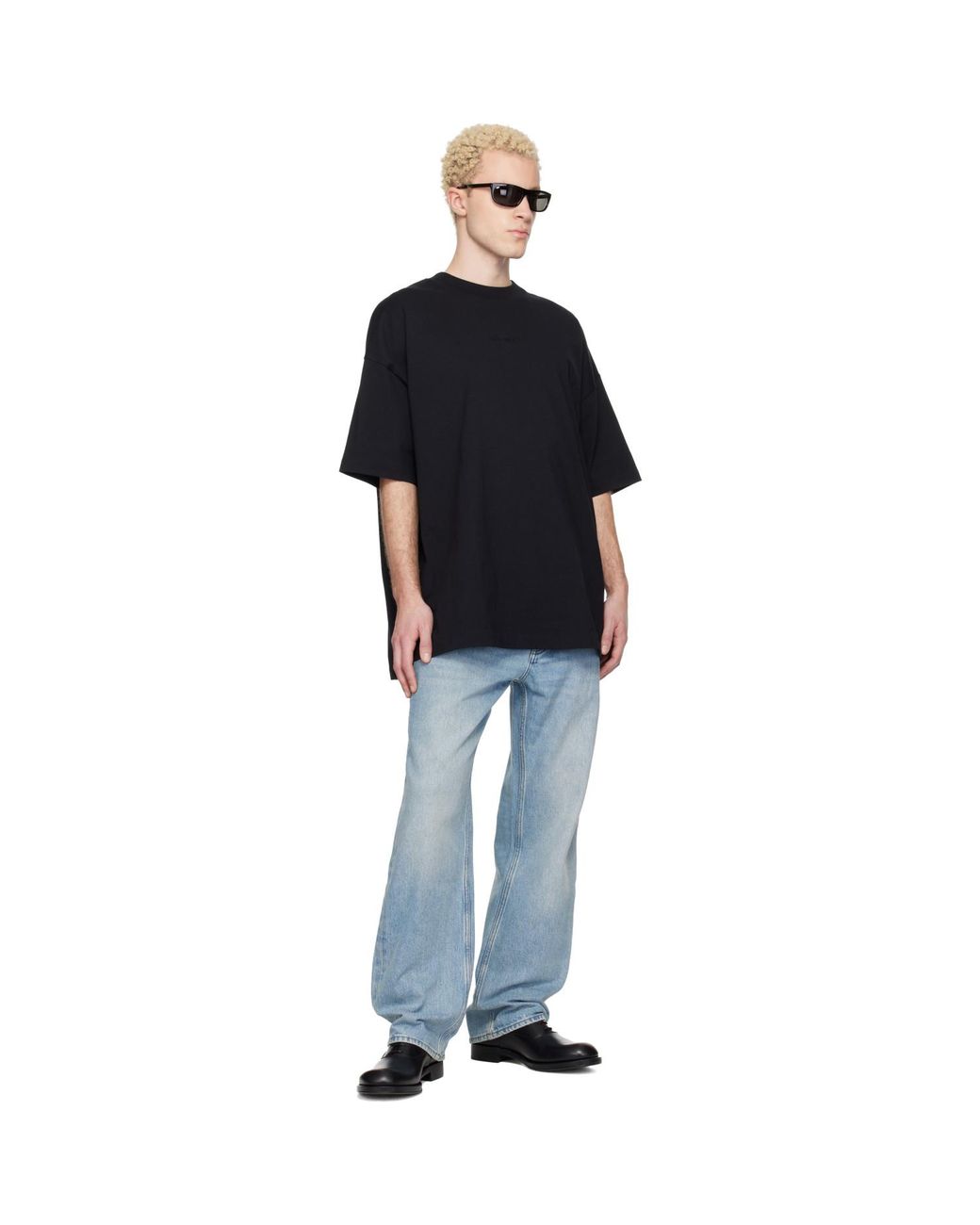Fear Of God Black Signature 90S Short Sleeve T-Shirt for men