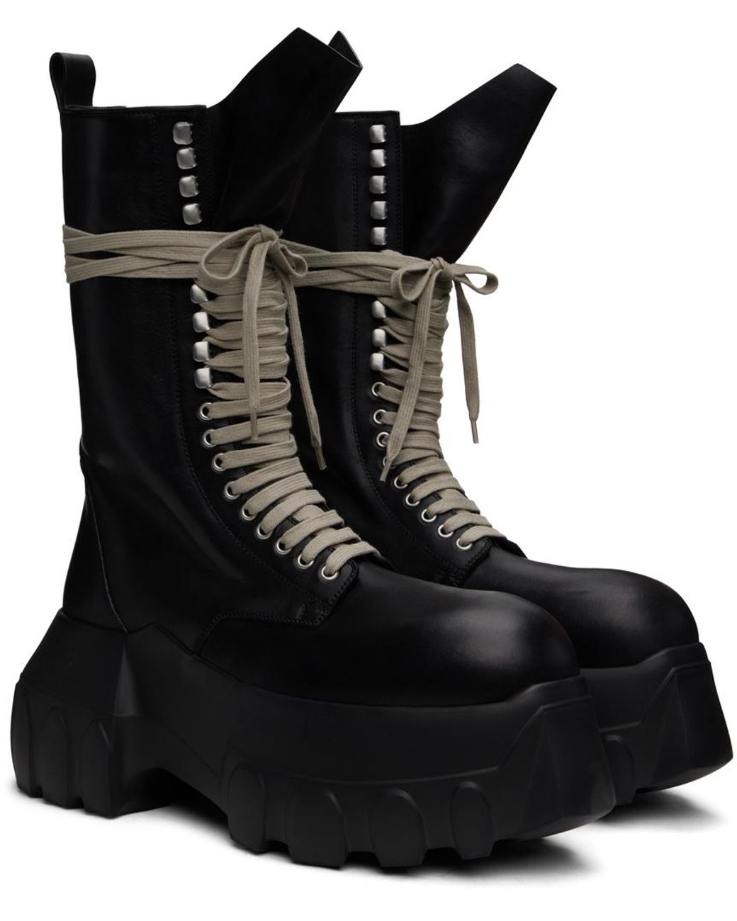 Rick Owens ロングブーツ　Army Mega Tractor rick-owens-99-BLACKBLACK-