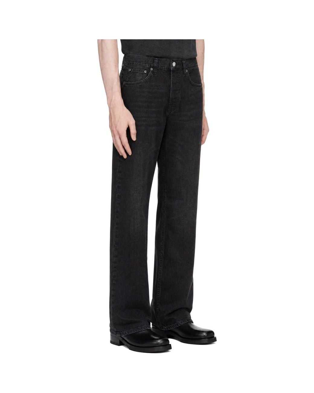 Nudie Jeans Black Steady Eddie Ii Jeans for men