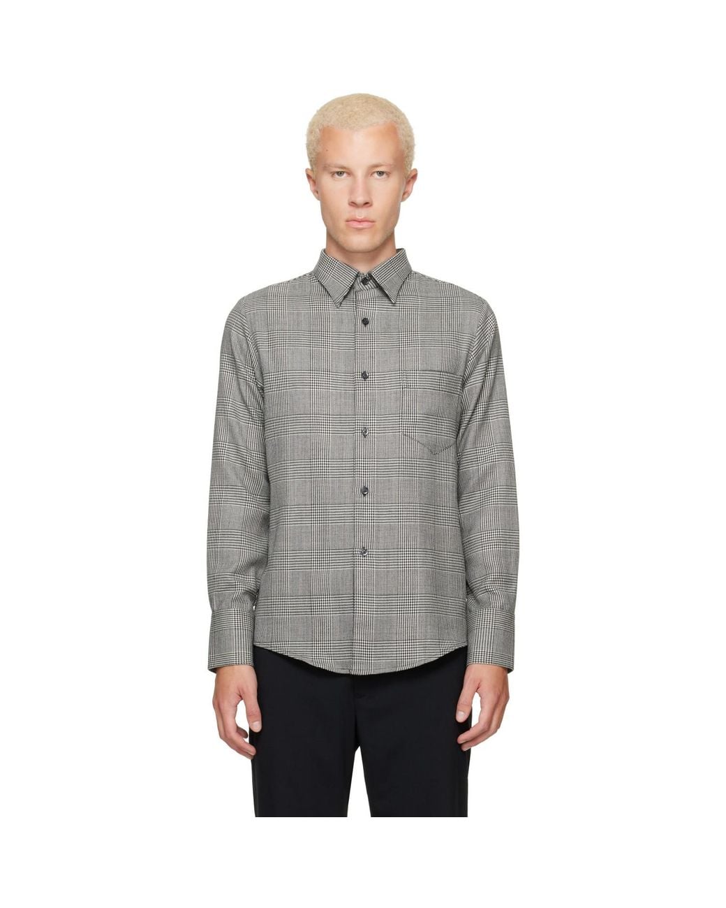 Ernest W. Baker Gray Classic Shirt for men
