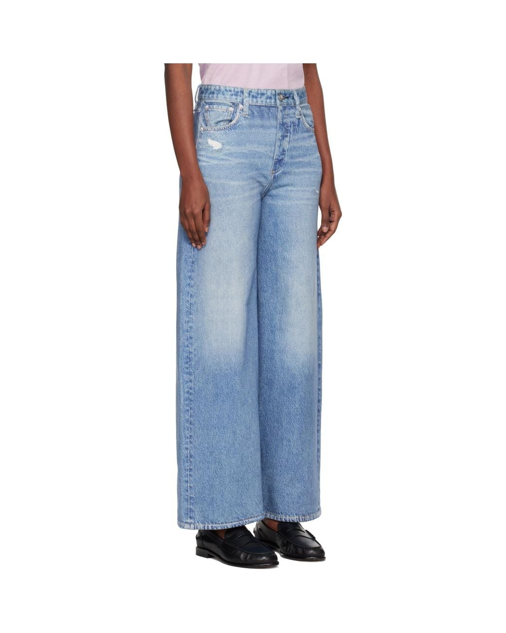 Rag & Bone Blue Rb Miramar Sofie Ankle-Length Jeans