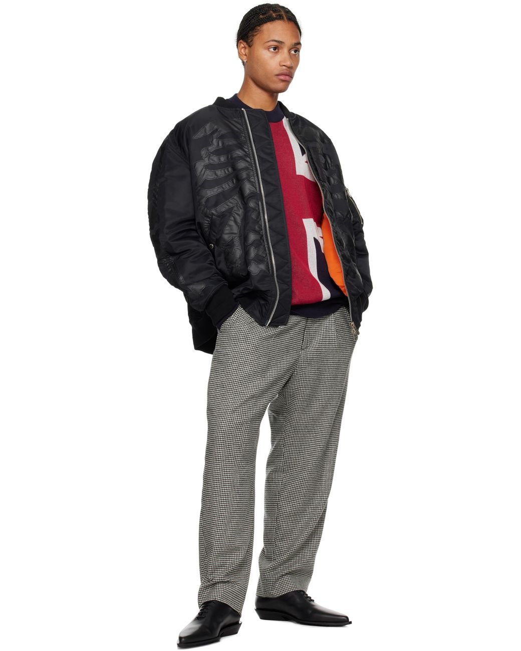 TAKAHIROMIYASHITA TheSoloist. Flight Bomber Jacket in Black for