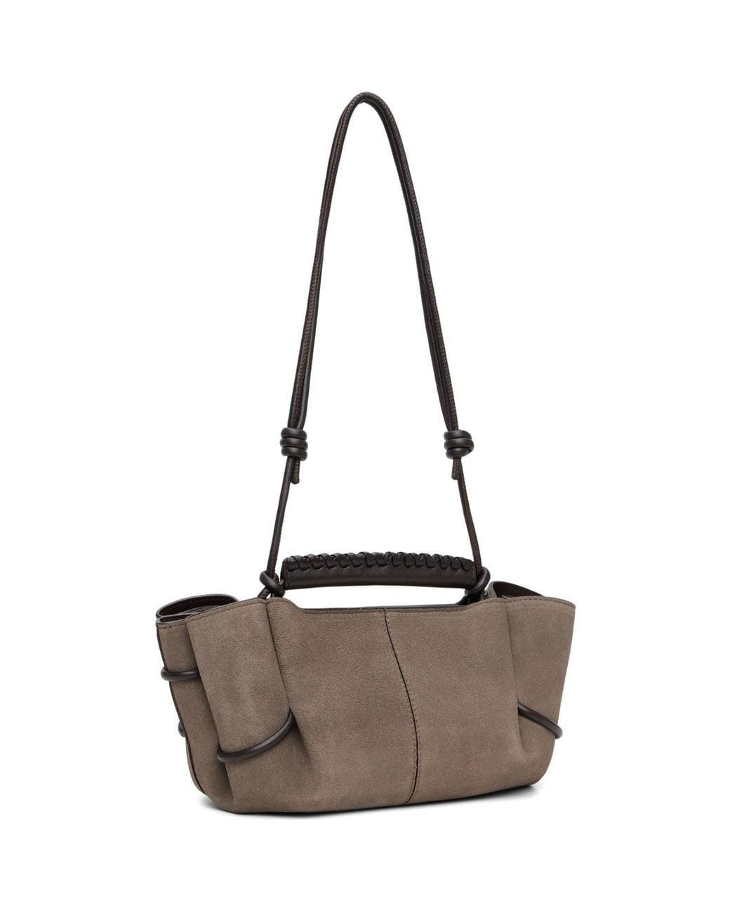 Hereu Gray Arta Mini Suede Bag