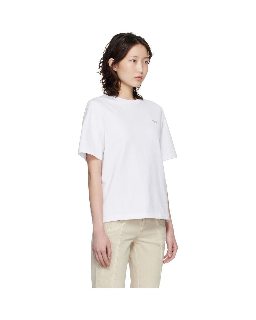 Maison Kitsuné White Baby Fox Comfort T-Shirt
