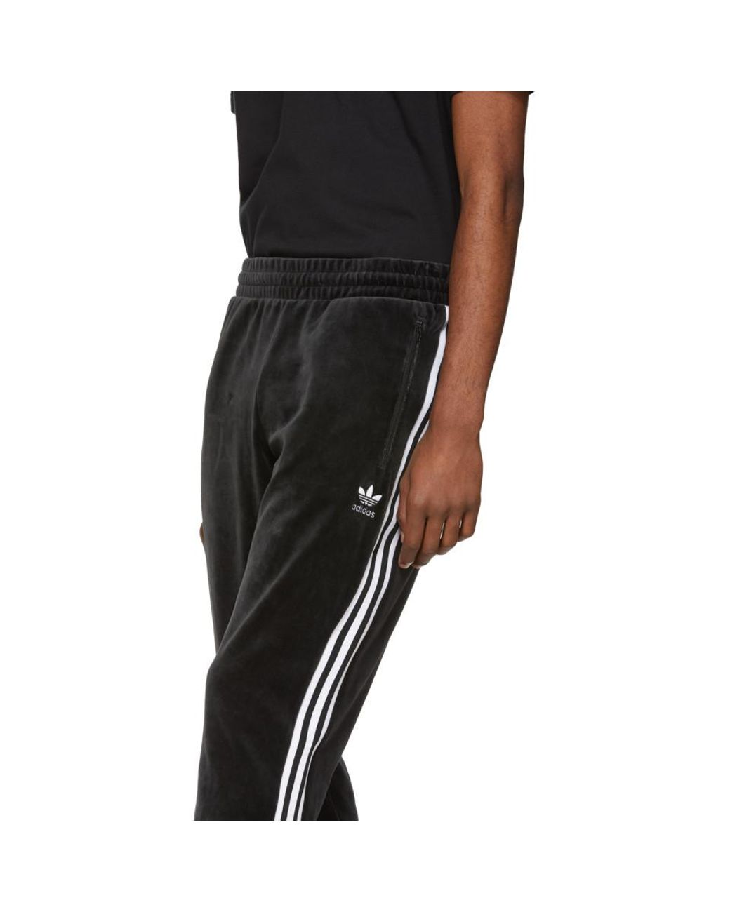 Pantalon de survetement en velours noir Cozy adidas Originals pour homme en  coloris Noir | Lyst
