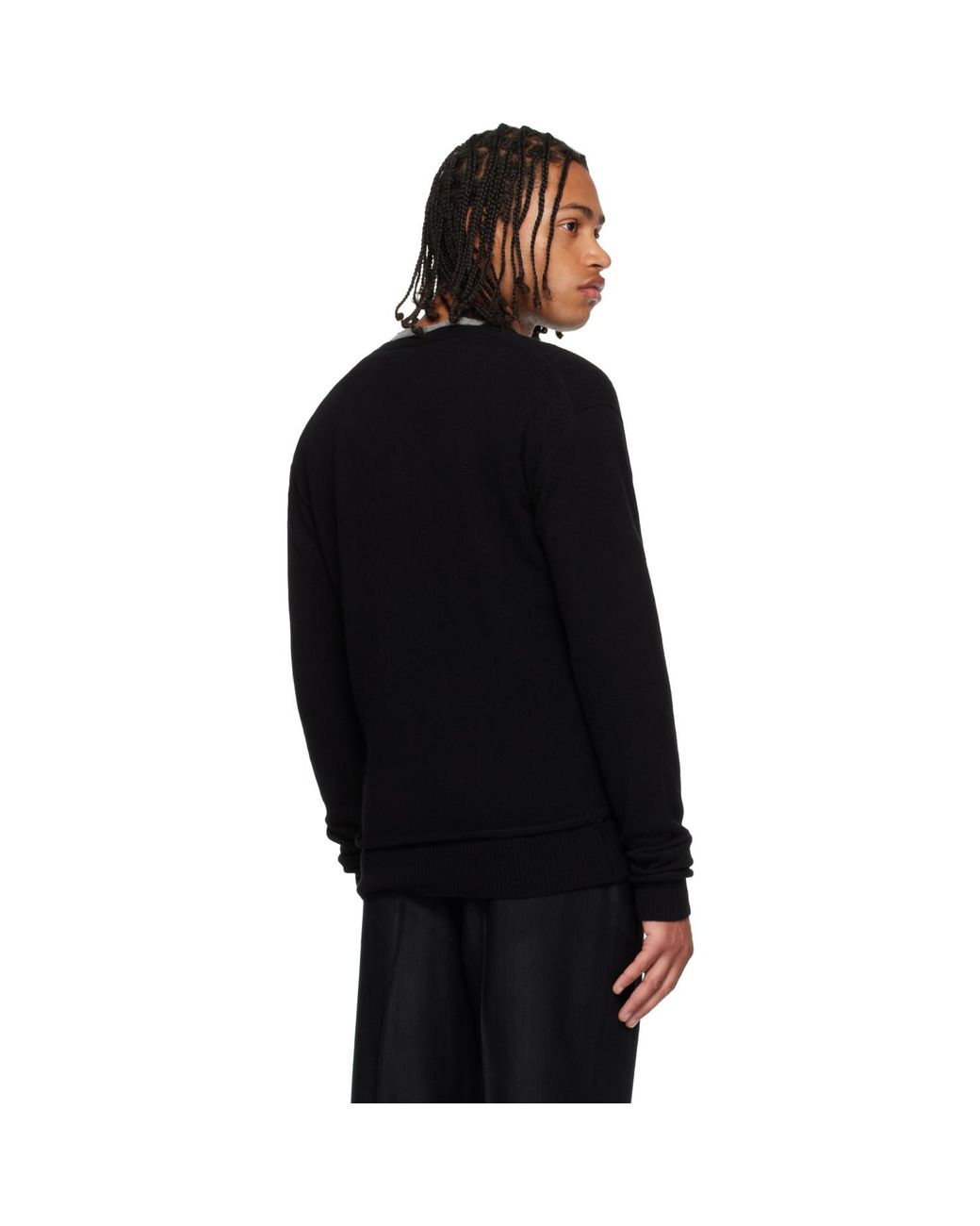 Pull Parallel Noir À Col En V Our Legacy pour homme en coloris Black