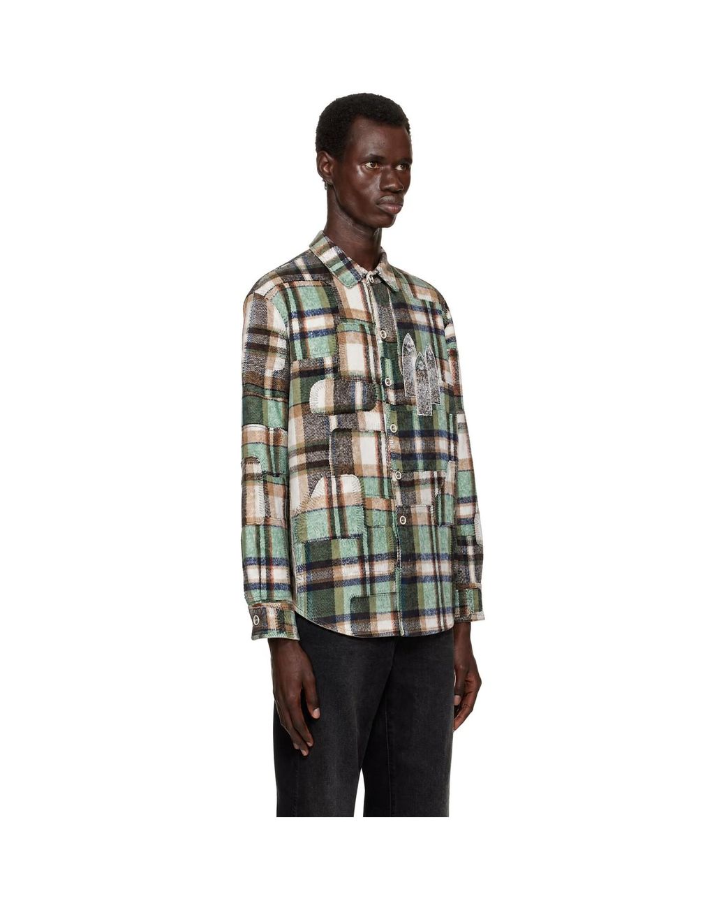Who Decides War Black Syndicated Flannel Shirt for men