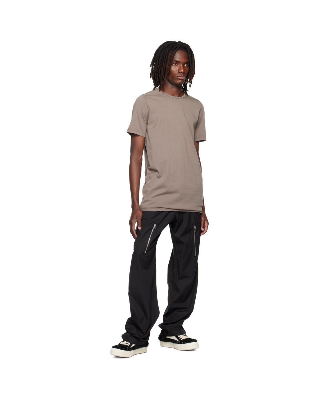Rick Owens Brown Tower Level T-Shirt for men