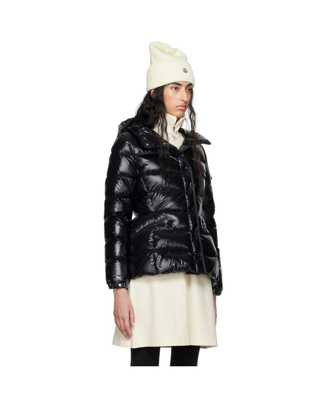 Moncler Black Barante Short Down Jacket