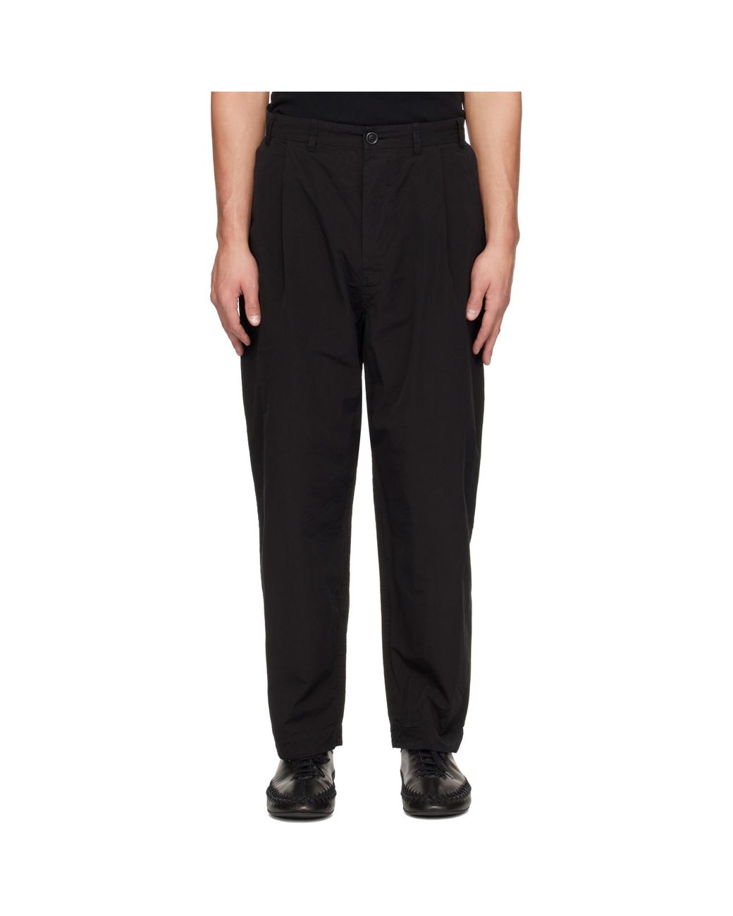 Casey Casey Black Basil Trousers for men