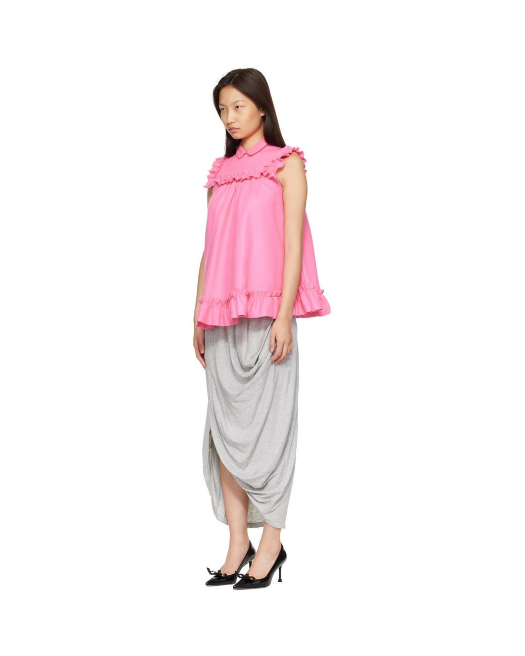 Ans Dostoevner Pink Frilled 'Childhood' Minidress