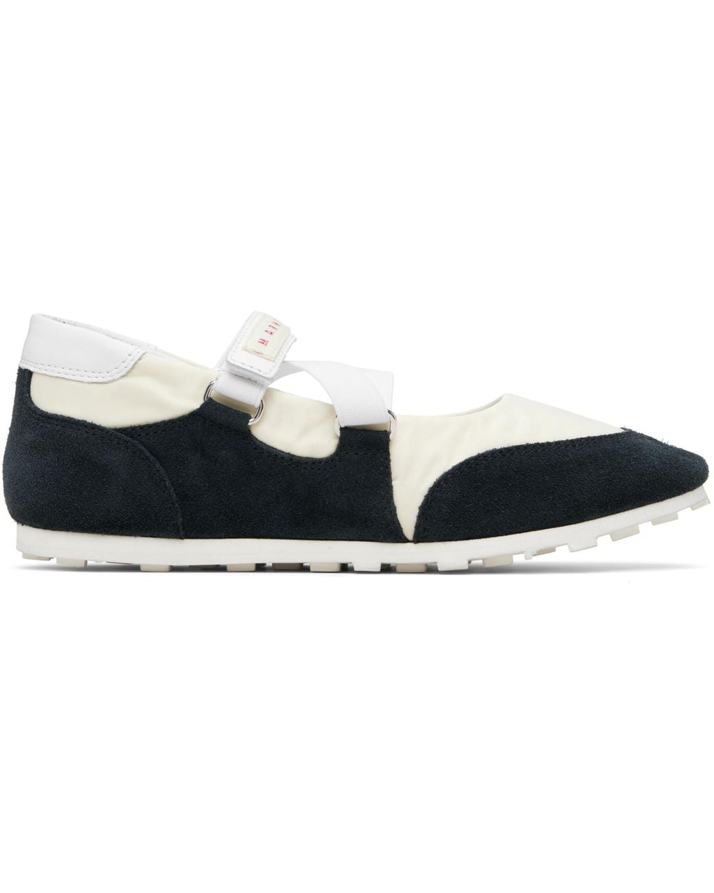 Marni Black Off- & Mary Jane Velcro Sneakers
