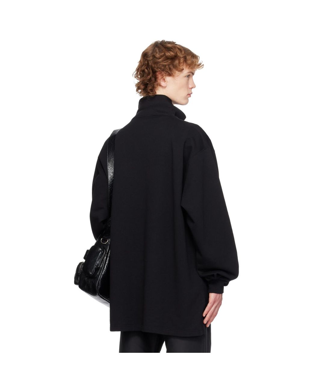 Balenciaga Black L/Oversized Polo for men