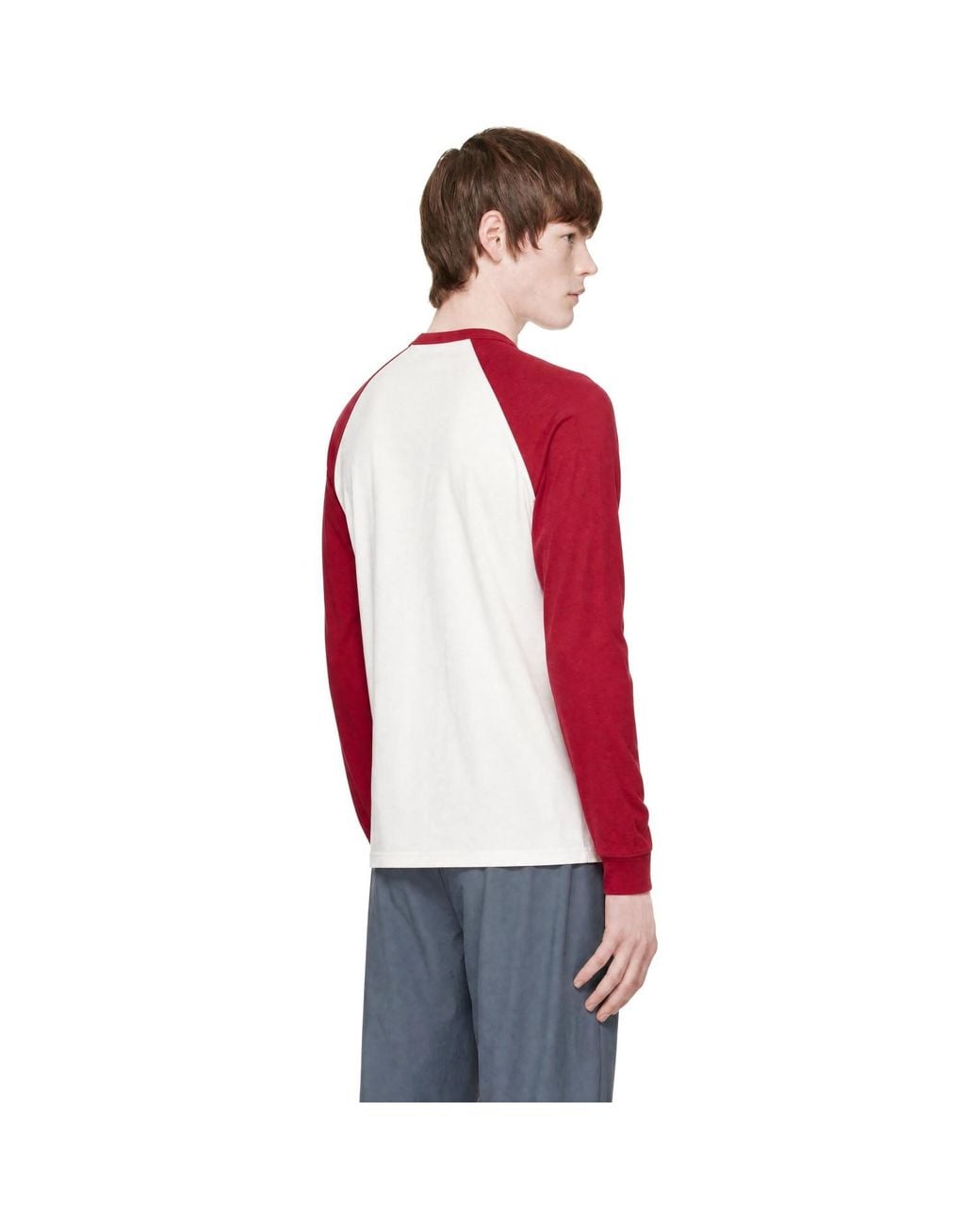 GIMAGUAS Red Samuel Long Sleeve T-Shirt for men