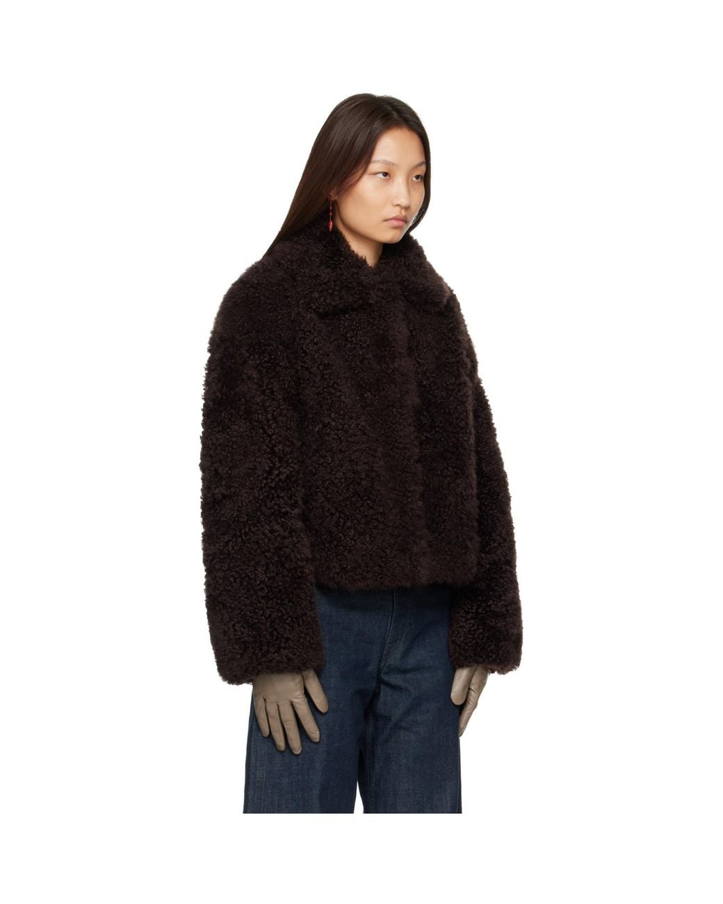 Yves Salomon Black Lambskin Merino Jacket