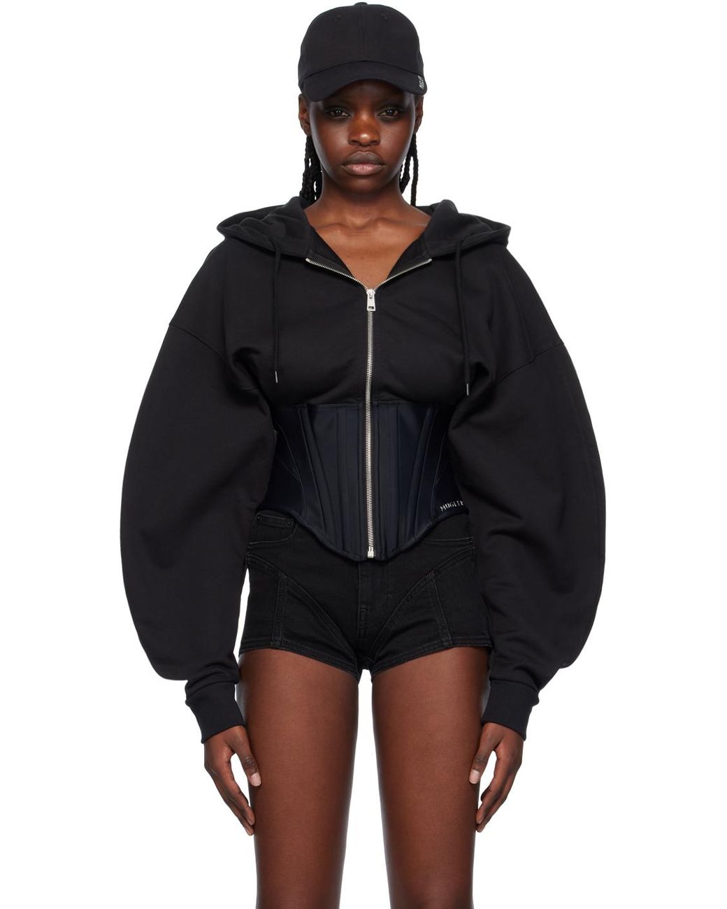 【関税込み】Mugler ブラック コルセット フーディ mugler-BBlackBlack-.jpeg