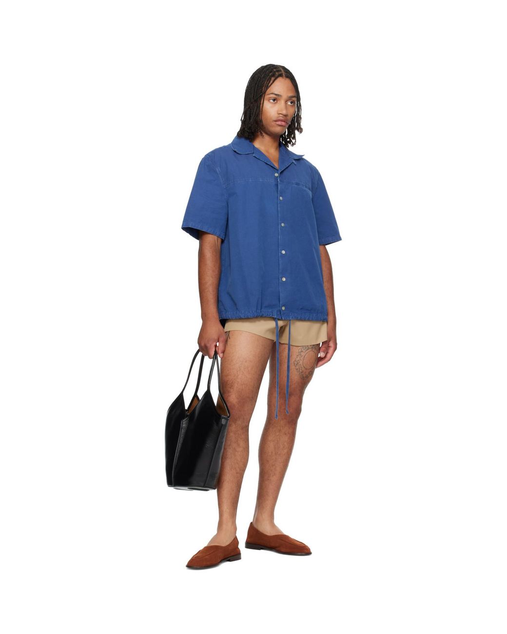 Hereu Brown Tan Juliol W Calf Suede Loafers for men