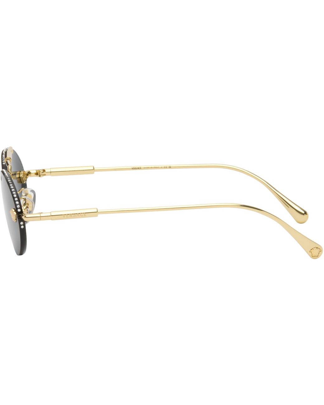Versace Gray Medusa Sunglasses for men