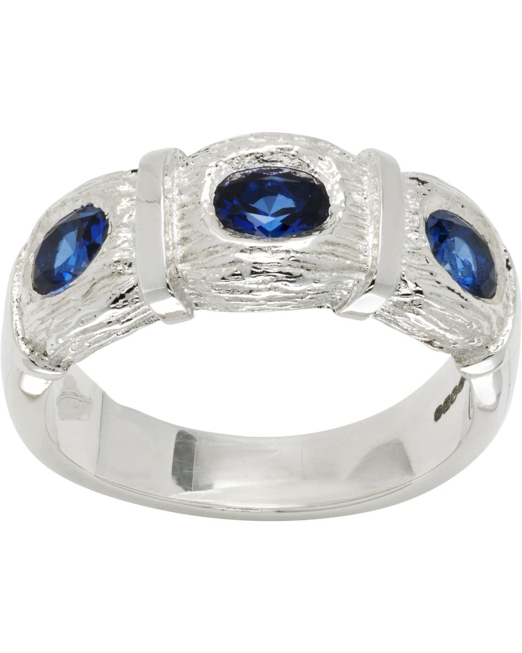 Bleue Burnham Blue Window Box Ring for men