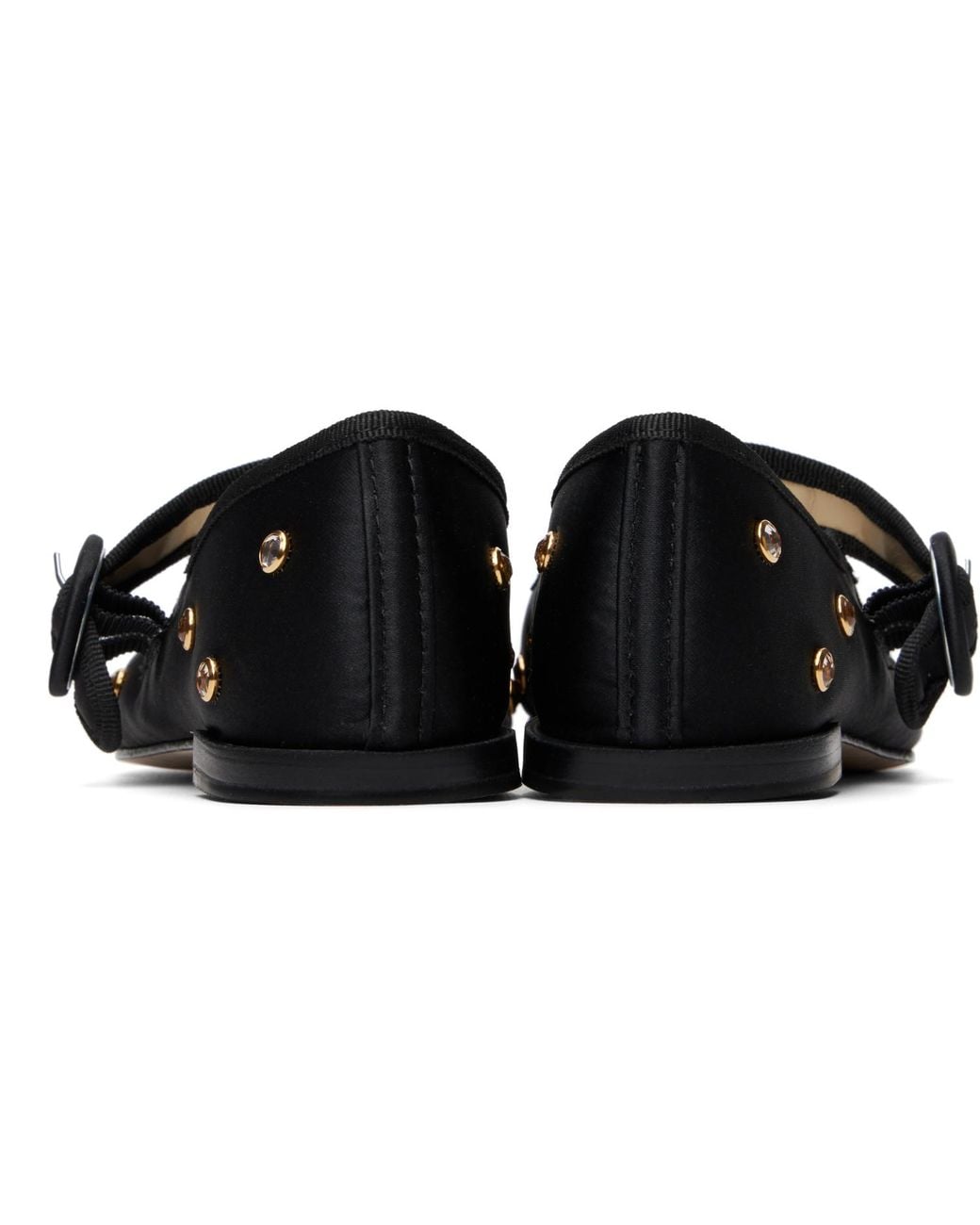 Repetto Black Georgia Mary Jane Square-Toe Ballerina Flats