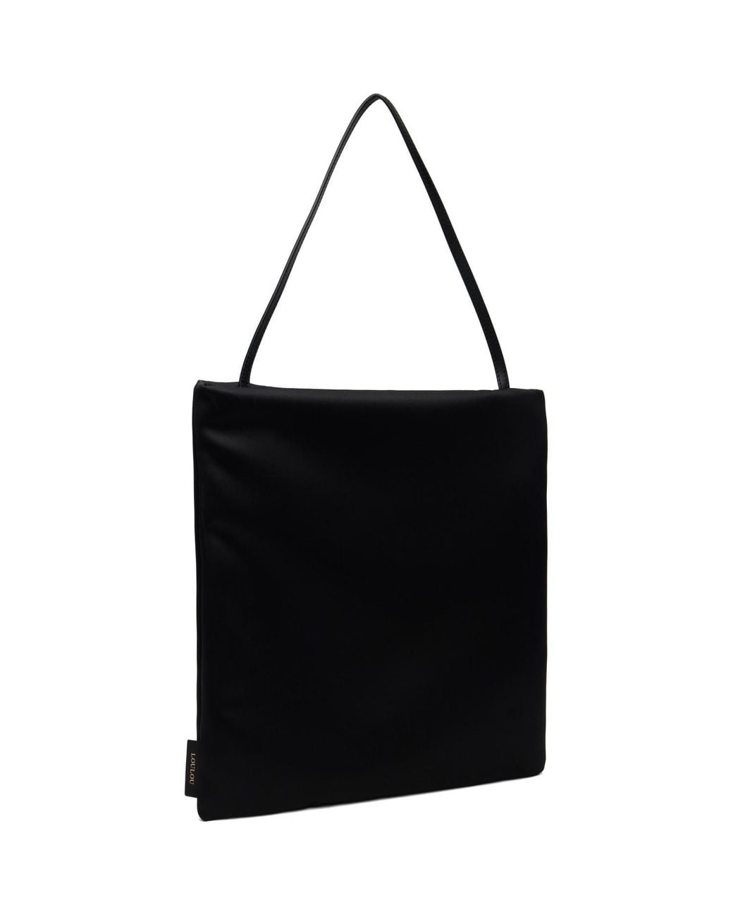 Loulou de Saison Black Anthea Satin Day Tote