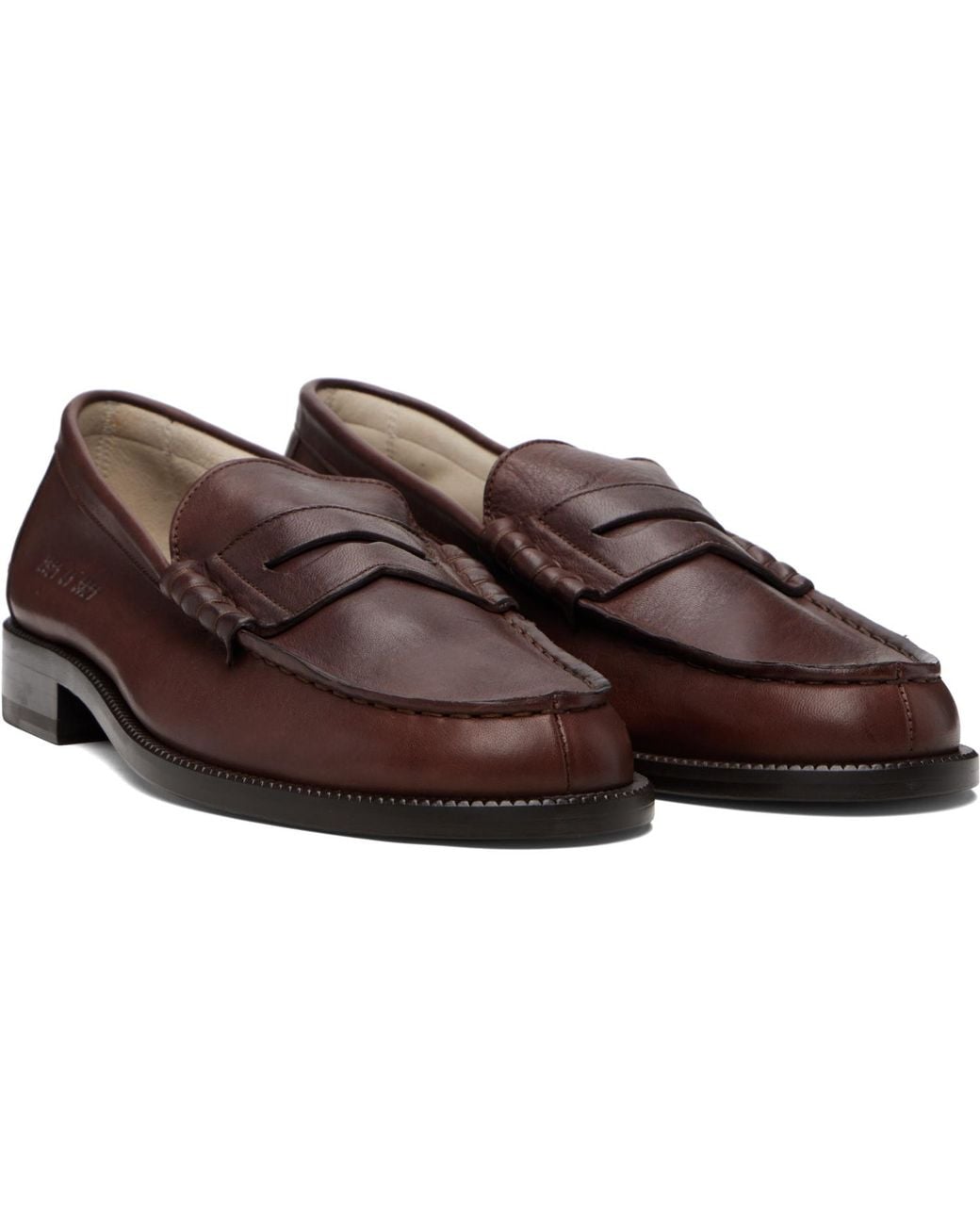 Common Projects Brown Leather Loafers for men
