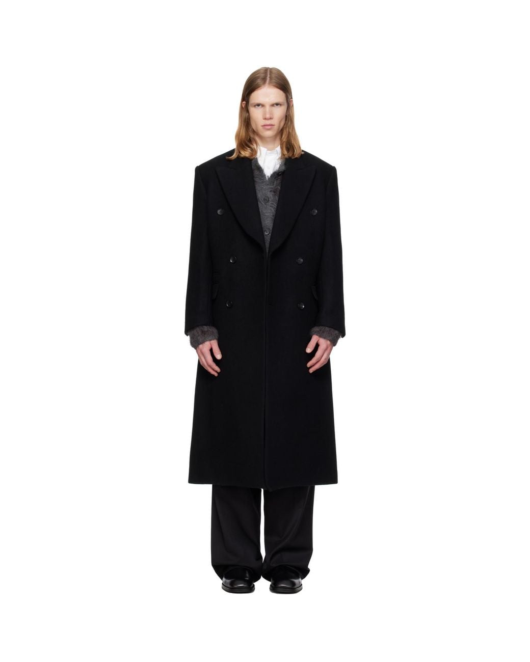 MMIC Black Hector Double Coat for men