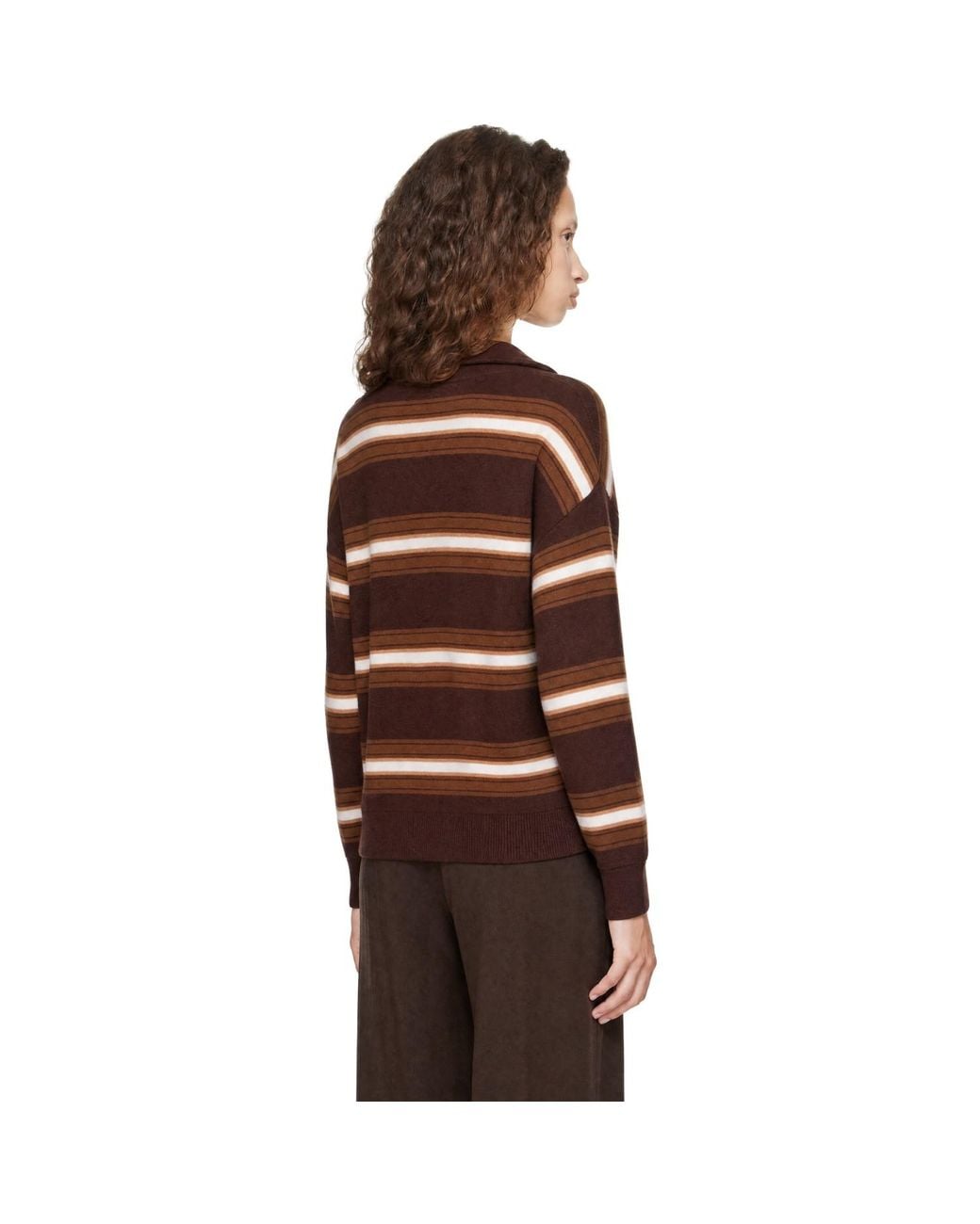 Staud Brown Hudson Cashmere Sweater