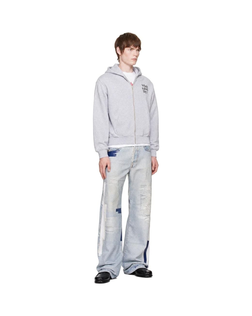 Carne Bollente White 'Who's A Good Boy? Hoodie for men