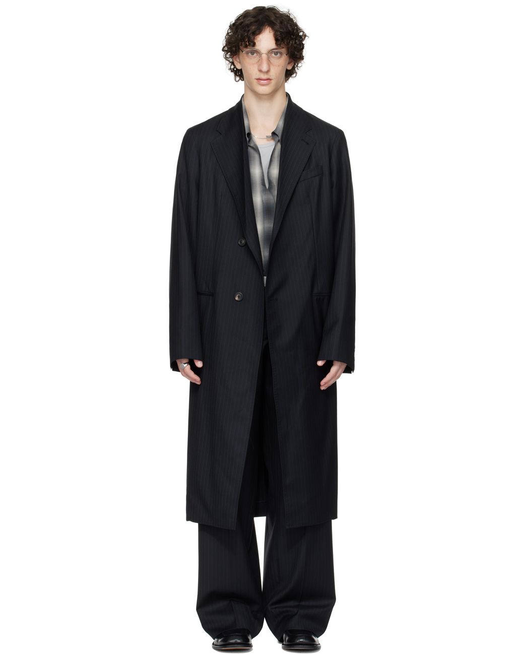Our Legacy Work Shop Emporio Armani Lungo Coat in Black for Men | Lyst